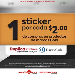 Catálogo Megamaxi en Manta | Ofertas principales para todos los clientes | 2024-12-27T00:00:00.000Z - 2025-03-26T00:00:00.000Z