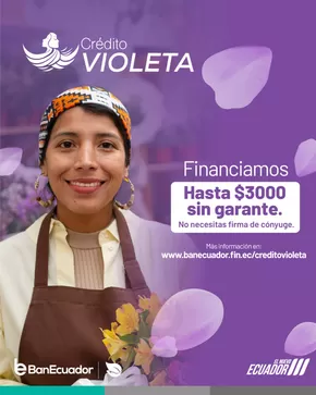 Catálogo Banecuador | Financiamos hasta $3000 sin garante | 2025-03-21T00:00:00.000Z - 2025-03-31T00:00:00.000Z