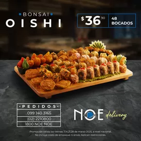 Catálogo Noe Sushi Bar en Duran | BONSAI SUSHI | 2025-03-21T00:00:00.000Z - 2025-03-30T00:00:00.000Z