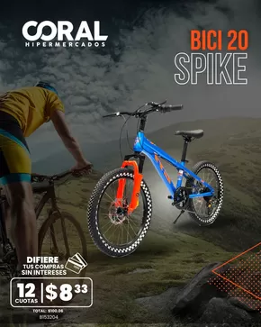 Catálogo Coral Hipermercados en Manta | BICI 20 SPIKE | 2025-03-25T00:00:00.000Z - 2025-03-31T00:00:00.000Z