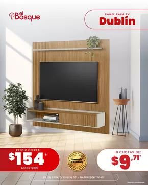Catálogo Muebles el Bosque en Machala | Panel para TV  | 2025-03-25T00:00:00.000Z - 2025-03-31T00:00:00.000Z