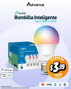 Catálogo Advance | Bombilla Inteligente | 2025-04-22T00:00:00.000Z - 2025-04-27T00:00:00.000Z