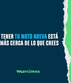 Catálogo Marcimex | Tener tu moto nueva esta mas cerca de lo que crees | 2025-04-23T00:00:00.000Z - 2025-04-27T00:00:00.000Z