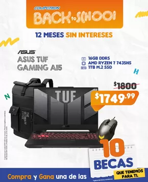 Catálogo Computron en Cuenca | Asus tuf gaming A15 | 2025-04-28T00:00:00.000Z - 2025-06-15T00:00:00.000Z