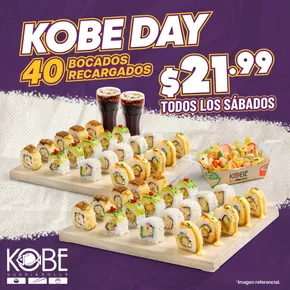 Catálogo Kobe Sushi Express | 40 bocados recardagos $21.99 | 2025-05-05T00:00:00.000Z - 2025-05-31T00:00:00.000Z