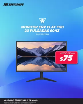 Catálogo Novicompu | Monitor env flat  | 2025-05-01T00:00:00.000Z - 2025-05-31T00:00:00.000Z