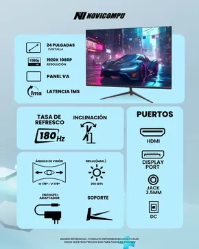 Catálogo Novicompu | ENV GAMER FLAT 24" FHD | 2025-05-05T00:00:00.000Z - 2025-05-31T00:00:00.000Z