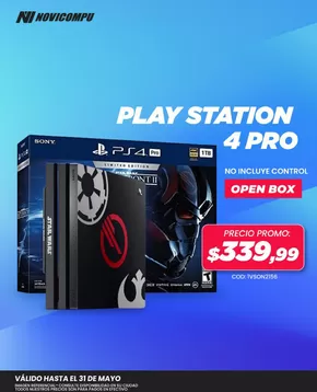 Catálogo Novicompu | Play station 4pro | 2025-05-05T00:00:00.000Z - 2025-05-31T00:00:00.000Z
