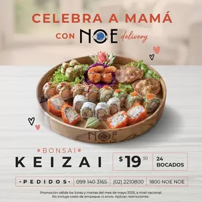Catálogo Noe Sushi Bar | Celebra a mama con noe delivery | 2025-05-06T00:00:00.000Z - 2025-05-13T00:00:00.000Z