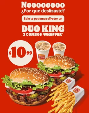 Catálogo Burger King | Duo king 2 combos whopper | 2025-05-06T00:00:00.000Z - 2025-05-11T00:00:00.000Z