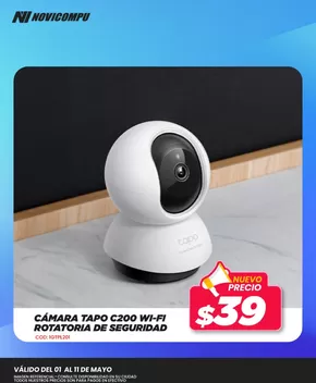 Catálogo Novicompu | Camara tapo C200 | 2025-05-01T00:00:00.000Z - 2025-05-11T00:00:00.000Z