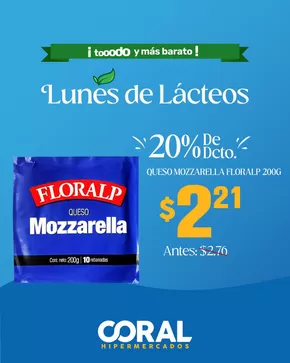 Catálogo Coral Hipermercados | Lunes de lacteos | 2025-05-06T00:00:00.000Z - 2025-05-11T00:00:00.000Z