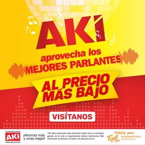 Catálogo Akí | Aprovecha los mejores parlantes | 2025-05-09T00:00:00.000Z - 2025-05-11T00:00:00.000Z