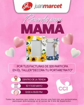 Por tus facturas de $20 participa en el taller decora tu portaretrato
