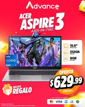 Catálogo Advance | Acer Aspire 3 | 2025-05-12T00:00:00.000Z - 2025-05-18T00:00:00.000Z
