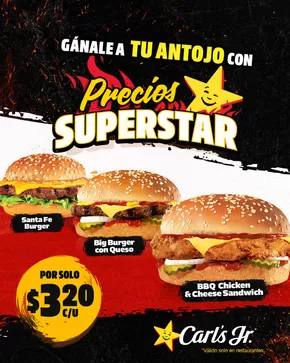 Catálogo Carl's Jr. en Duran | Ganale a tu antojo con precios superstar | 2025-05-12T00:00:00.000Z - 2025-05-18T00:00:00.000Z