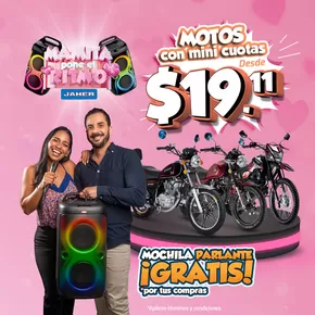 Catálogo Jaher | Motos con mini cuotas | 2025-05-13T00:00:00.000Z - 2025-05-18T00:00:00.000Z