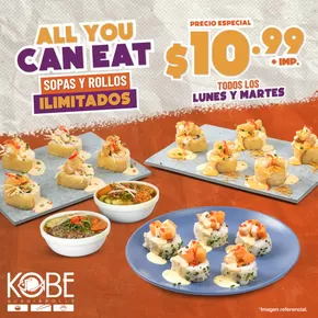 Catálogo Kobe Sushi Express en Duran | All you can eat sopas y rollos ilimitados | 2025-05-13T00:00:00.000Z - 2025-05-27T00:00:00.000Z