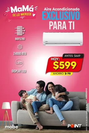 Catálogo Point | ¡Mamá se merece un regalazo... y tú un descuentazo Mabe! | 2025-05-14T00:00:00.000Z - 2025-05-28T00:00:00.000Z