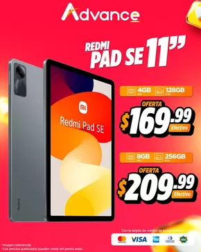 Catálogo Advance en Manta | Redmi pad  | 2025-05-15T00:00:00.000Z - 2025-05-18T00:00:00.000Z