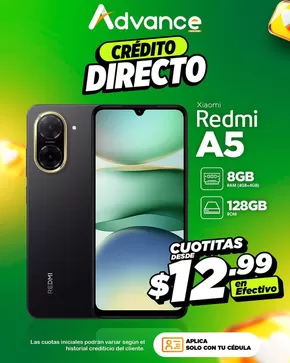Catálogo Advance en Manta | Xiaomi redmi A5 | 2025-05-16T00:00:00.000Z - 2025-05-18T00:00:00.000Z