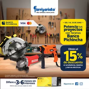 Catálogo Ferrisariato en Quito | Obtén el 15%de descuento | 2025-06-01T00:00:00.000Z - 2025-06-30T00:00:00.000Z
