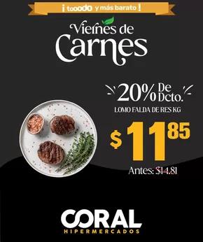 Catálogo Coral Hipermercados en Azogues | Lomo falda de res  | 2025-06-23T00:00:00.000Z - 2025-06-30T00:00:00.000Z