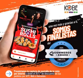 Catálogo Kobe Sushi Express en Quito | Somos finalistas  | 2025-06-24T00:00:00.000Z - 2025-06-30T00:00:00.000Z