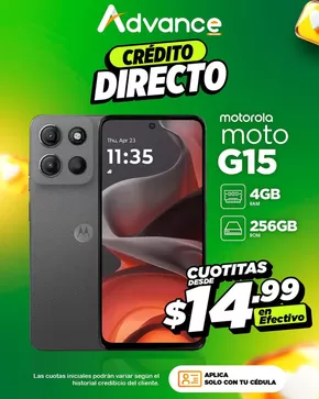 Catálogo Advance en Manta | Motorola moto  | 2025-06-27T00:00:00.000Z - 2025-06-30T00:00:00.000Z