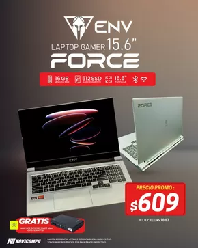 Catálogo Novicompu en Riobamba | Laptop gamer force  | 2025-07-01T00:00:00.000Z - 2025-07-02T00:00:00.000Z