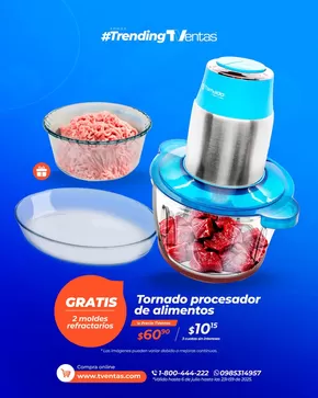 Catálogo TVentas en Esmeraldas | Tornado procesador de alimentos  | 2025-07-01T00:00:00.000Z - 2025-07-06T00:00:00.000Z