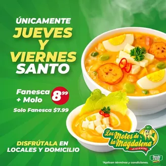 Catálogo Los Motes de la Magdalena en Guayaquil | Fanesca + Molo | 2026-04-02T00:00:00.000Z - 2026-04-24T00:00:00.000Z