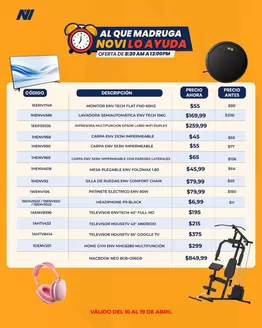 Catálogo Novicompu en Ambato | Al que madruga novi lo ayuda | 2026-04-10T00:00:00.000Z - 2026-04-19T00:00:00.000Z
