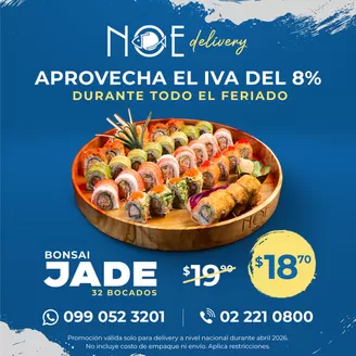 Catálogo Noe Sushi Bar en Duran | Bonsai | 2026-04-15T00:00:00.000Z - 2026-04-30T00:00:00.000Z